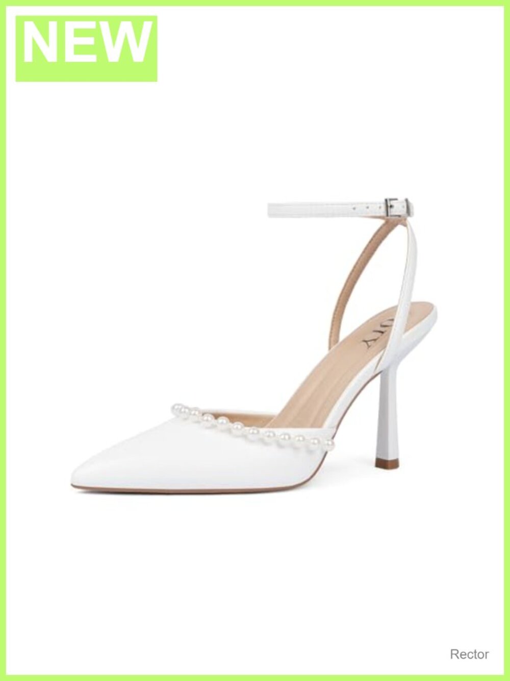 Closed Toe Heels for Women Strappy Pumps Stiletto Heel Adjustable Ankle Strap